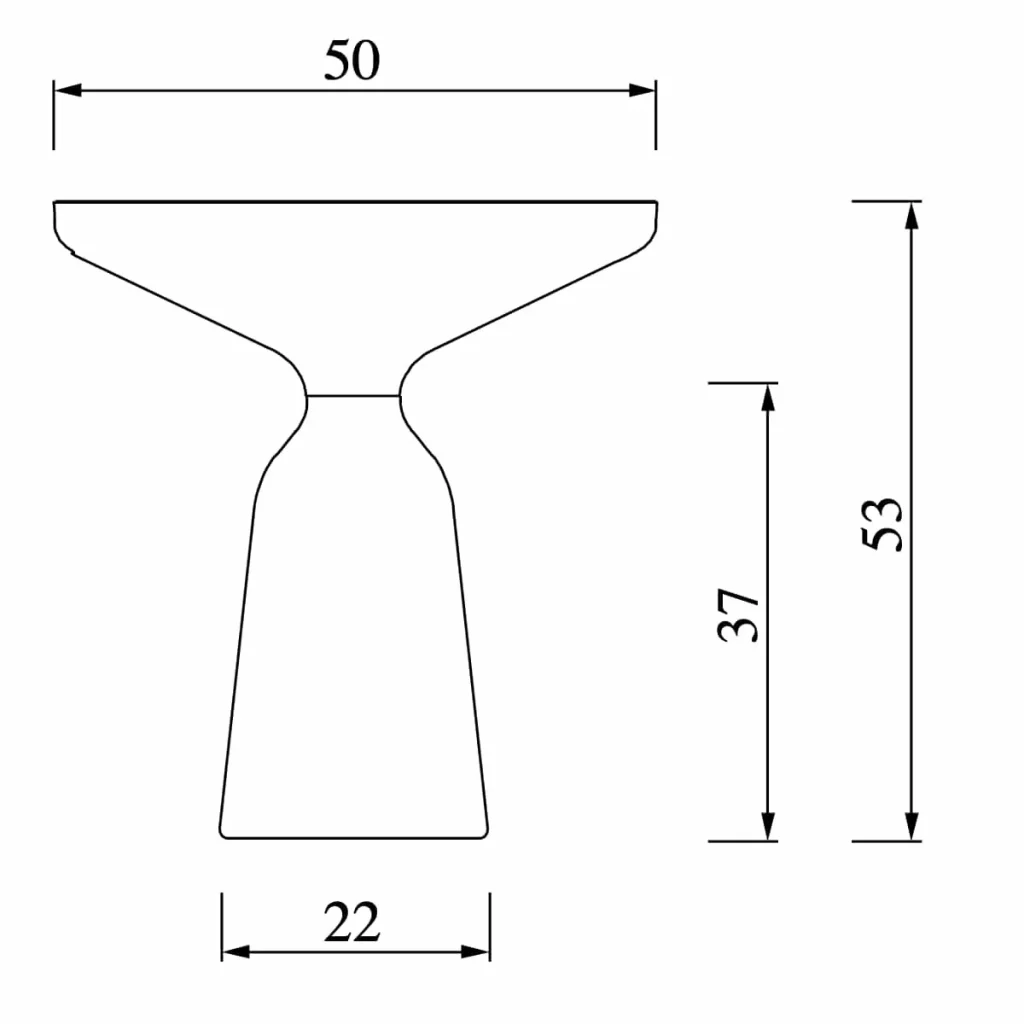 Bell Side Table Maße