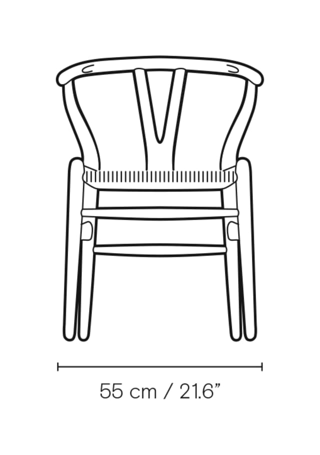 CH24 Chair Maße Frontansischt
