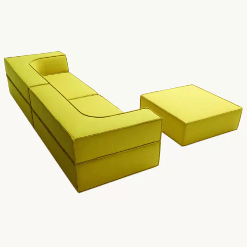 COR Trio Sofa in gelb