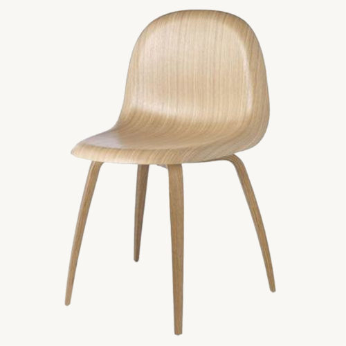 Gubi 3D Stuhl mit Holzgestell 3