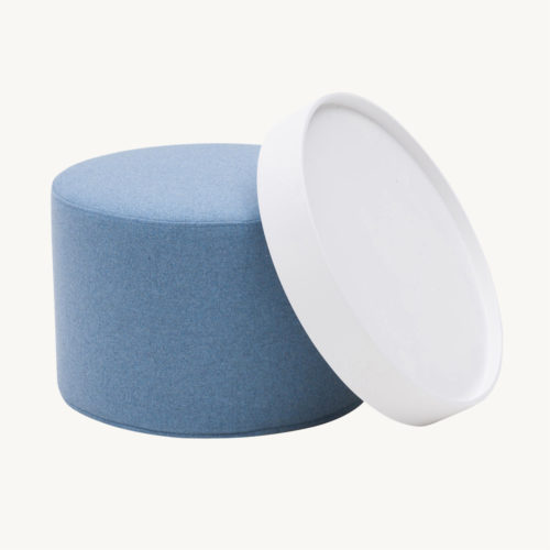 Softline Drum Hocker Blau