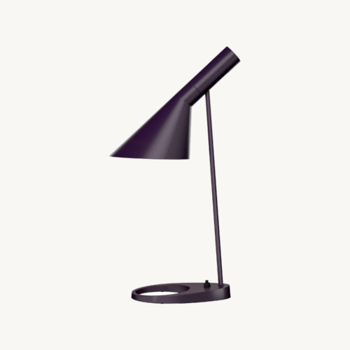 Louis-Poulsen-Lampe-AJ-Tischlampe-Aubergine