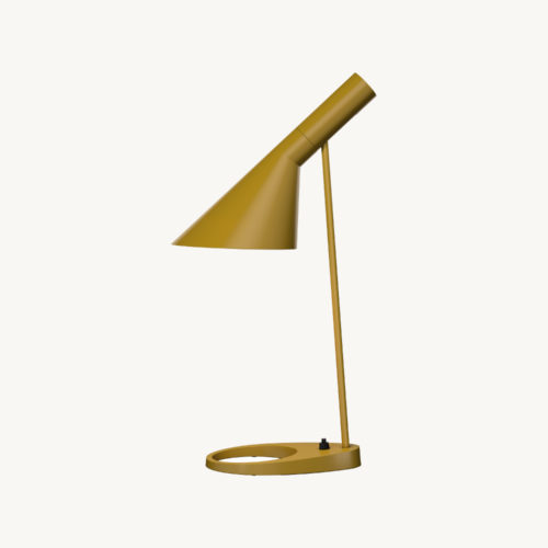 Louis-Poulsen-Lampe-AJ-Tischlampe-YellowOchre